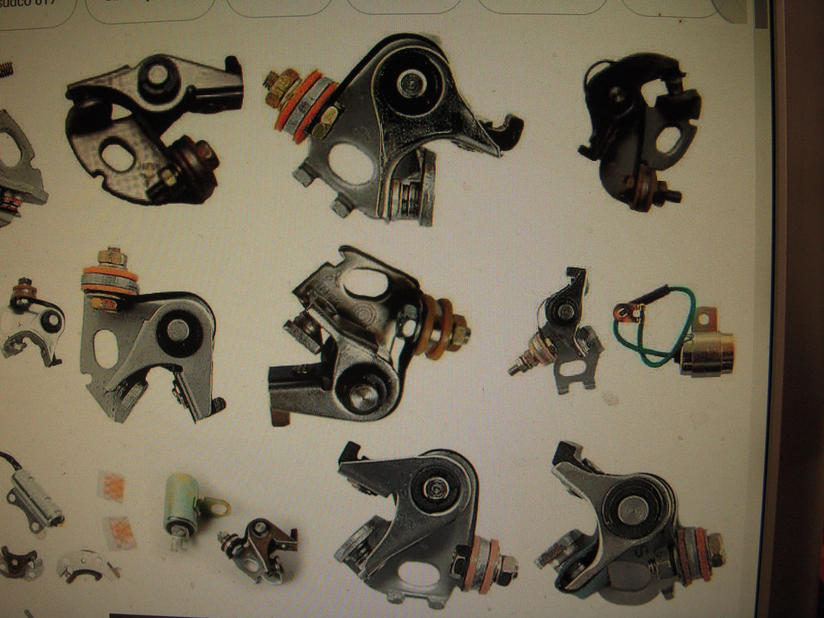 Motorcycle Ignition Parts Points and Condensers and Spark Plugs