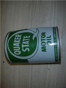 QUAKER STATE SAE 30 QUART VINTAGE FULL TIN CAN NEW COLLECTIBLE (c58-oil10B)