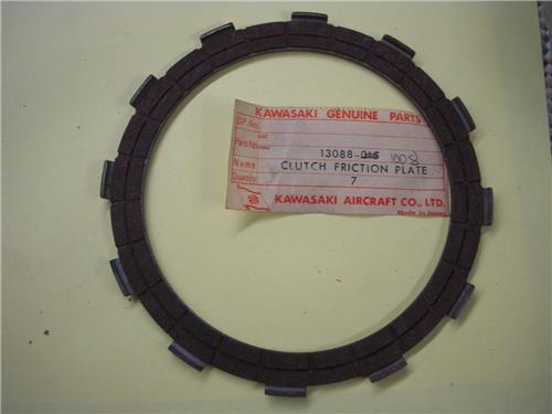 13088-1008 1972-75 H2 750 Triple NOS Kawasaki Clutch Friction Plates (4) (red 119)