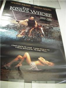 1990 THE KINGS WHORE TIMOTHY DALTON MOVIE POSTER 39X27 USED PO-171 COLLECTIBLE (f17)