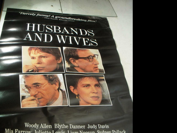 1992 HUSBANDS AND WIFES SYDNEY POLLACK MOVIE POSTER 39X27 USED PO-172 COLLECTIBLE (f17)