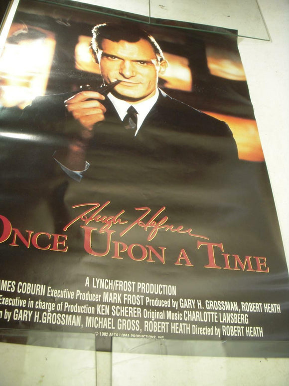 1992 HUGH HEFNER ONCE UPON A TIME JAMES COBURN MOVIE POSTER 40X27 USED PO-180 COLLECTIBLE (f17)