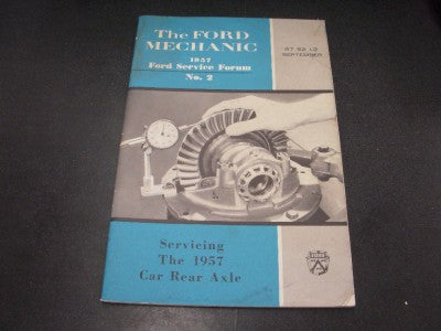 1957 Ford Mechanic Servicing Car Rear Axle Owners Handbook Forum Book Manual USED COLLECTIBLE (red112)