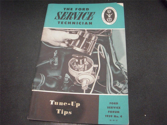 1959 Ford Mechanic Tune Up Tips Handbook Forum Manual #4 USED COLLECTIBLE (red112)