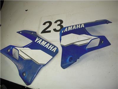 1996-99 YZ250 (4SS) YAMAHA LEFT RIGHT RADIATOR Side Cover Used WSC-223 (u1-2)