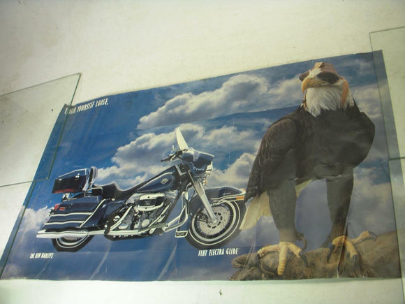 1984 HD FLHT ELECTRA GLIDE EAGLE BIKE MOTORCYCLE POSTER USED PO-263 COLLECTIBLE (f17)