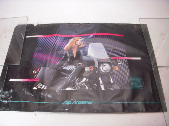1982 SLIP STREAMER ENTERPRISES WINDSHIELDS MOTORCYCLE POSTER USED PO-290 COLLECTIBLE (f17)