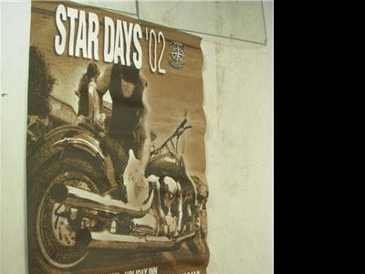 2002 YAMAHA STAR DAYS FEED THE CHILDREN MOTORCYCLE POSTER USED PO-296 COLLECTIBLE (f17)