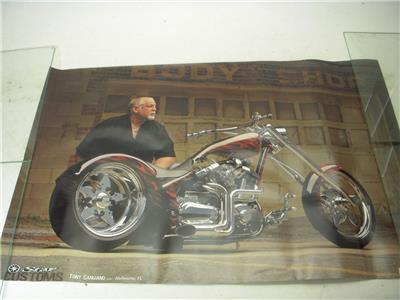 STAR CUSTOMS TONY CANGIANO ROADSTAR MOTORCYCLE POSTER USED PO-305 COLLECTIBLE (f17)
