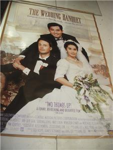 WEDDING BANQUET Winston Chao May Chin MOVIE POSTER 40X27 USED PO-73 COLLECTIBLE (f17)