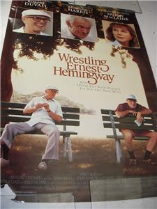 WRESTLING EARNEST HEMMINGWAY ROBERT DUVALL MOVIE POSTER 40X27 USED PO-92 COLLECTIBLE (f17)