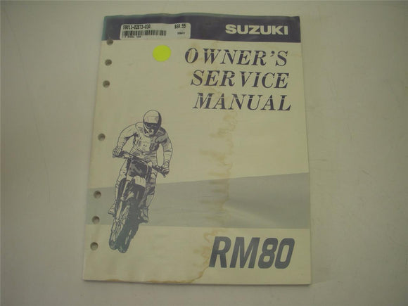 1996-99 RM80 Suzuki Service Manual 99011-02b73-03a BOOK (man-g)