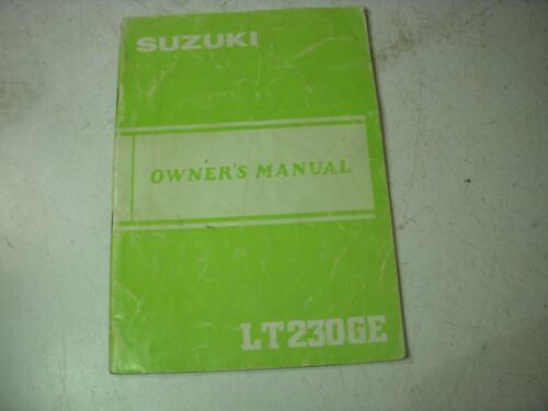 1984 LT230 LT230GE LT230 ATV SUZUKI OWNERS MANUAL 99011-18A20 BOOK (blue-3)
