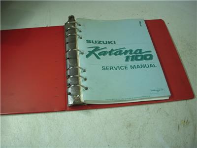1988 GSX1100F 1100 KATANA SUZUKI SERVICE MANUAL BINDER 99500-39080-03E BOOK (man-g)