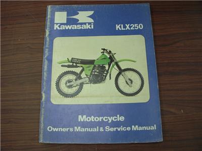 1979 KLX250-A1 KLX 250 KAWASAKI OWNERS SERVICE MANUAL 99920-1063 BOOK (man-g)