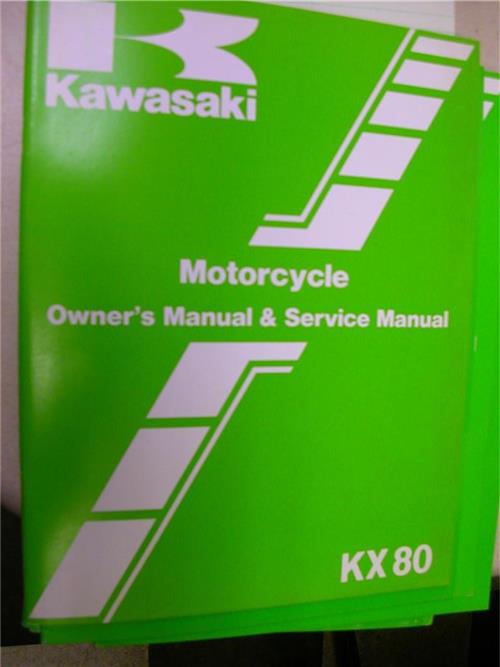 ORIGINAL KAWASAKI KX80 E3 F3 KX80E KX80F OWNERS SERVICE MANUAL 99920-1290 BOOK (man-g)