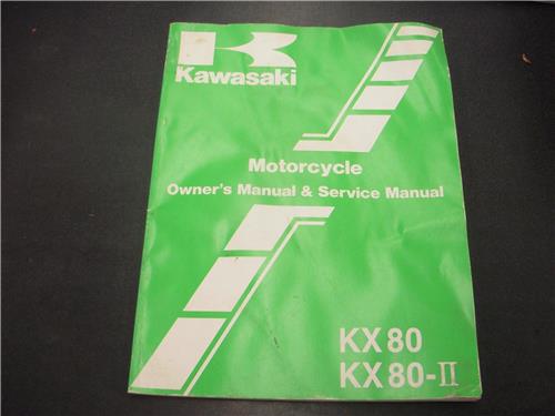 1987 Kawasaki Kx80 kx80-II g h k k Factory Owners Service Manual 99920-1368 BOOK (man-g)