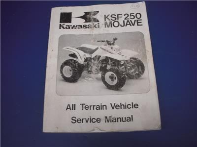 1987-94 KSF250 250 MOJAVE ATV KAWASAKI SERVICE MANUAL 99924-1067 BOOK (man-g)