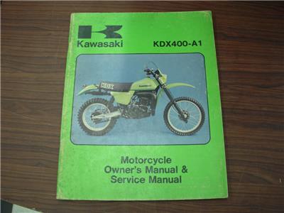 1979 KDX400-A1 KDX400 KAWASAKI OWNERS SERVICE MANUAL 99963-0011 BOOK (man-g)