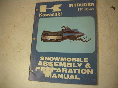 1978 Kawasaki ST440 440 Intruder Assembly Prep Snowmobile Manual 99964-3511 BOOK (man-g)