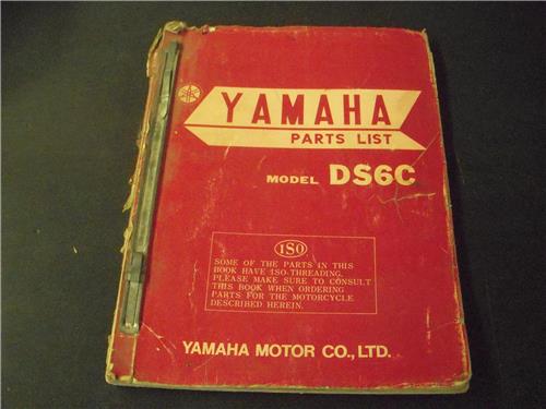 1968-69 DS6 DS6C Genuine Yamaha Factory Parts List Binder Manual BOOK (man-g)
