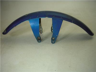 1967-72 AMF HD SPRINT 250 350 FRONT FENDER BLUE Used GF-28 (S2)