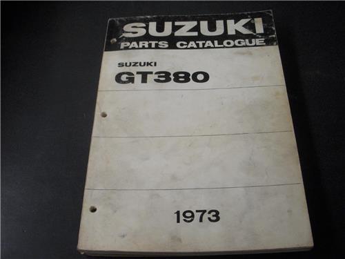 1973 GT380 Suzuki Parts Catalog Spares Book Manual USED COLLECTIBLE (red112)