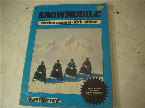 1986 Intertec Publishing Snowmobile 10th Ed SERVICE MANUAL SMS-10 BOOK (man-g)
