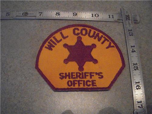 WILL COUNTY SHERIFFS OFFICE Motorcycle Vest Jacket Vintage Patch New DKP-01 COLLECTIBLE (red112)