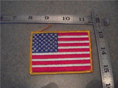 American Flag Motorcycle Vintage Patch 1970's (3) New DKP-05 COLLECTIBLE (red112)