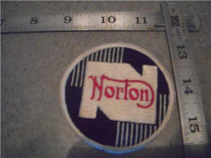 3 INCH Norton Motorcycle Vest Jacket Vintage Patch 1970's New DKP-11 COLLECTIBLE (red112)