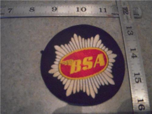 BSA black red white yellow Motorcycle Vest Jacket Vintage Patch 1970's New DKP-12 COLLECTIBLE (red112)