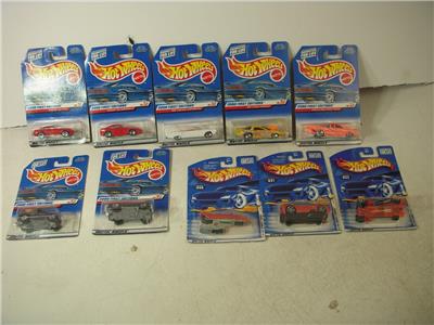 Vintage New Hot Wheels 2000 2001 1st Editions Lot of 10 Cars HW-11 COLLECTIBLE (J31)