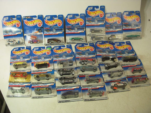 Vintage New Hot Wheels 1998 1st Editions Lot of 29 Cars HW-9 COLLECTIBLE (J31)