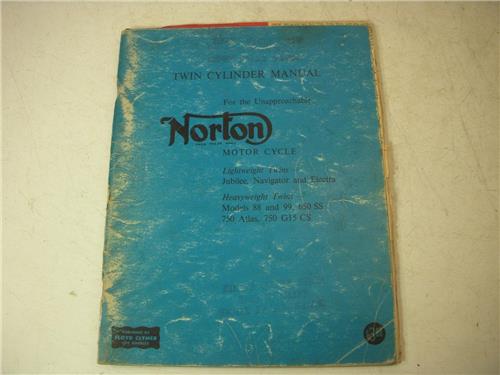 NORTON TWIN JUBILEE NAVIGATOR 650 750 ATLAS Floyd Clymer Manual used BOOK (man-F2)
