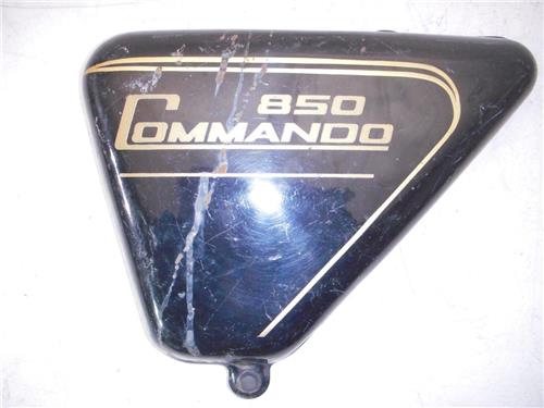 1975 Norton Commando 750 850 Left Side Cover Black used 120722-13 (M31)