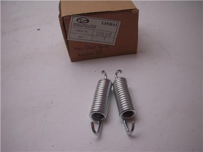 50378 NOS LINHAI MADE IN CHINA SCOOTER PART # 50378 2- MAIN STAND SPRINGS AELOUS 50 (JTOP)