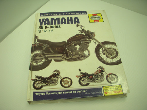 Yamaha Virago V-twin xv700 xv750 xv920 xv1000 xv1100 Hardcover Haynes Manual 0802 used (man-f)