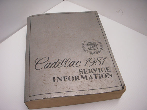 1981 Cadillac Service Information Manual used (man-f)