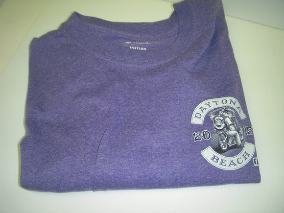 CLOTHING 2X-Large Purple T-Shirt NEW Daytona Beach Bike Week bold Pork Choppers