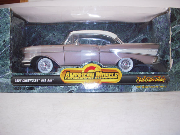 1957 Chevy Bel Air Fuelie NEW Ertl American Muscle Diecast 1:18 scale (TS-WIRE-B2)