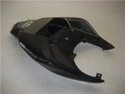 DUCATI 2010-12 848 Upper Tail Section With Tail Light Flat Black USED DUC-108 (G6)