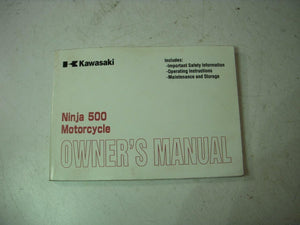 2001 EX500 EX500D8 KAWASAKI OWNERS MANUAL 99987-1008 BOOK (blue-5)