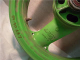 1989-90 ZX7 KAWASAKI REAR RIM WHEEL R-1265 17 INCH USED 103117-04 (wall)