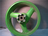 1989-90 ZX7 KAWASAKI REAR RIM WHEEL R-1265 17 INCH USED 103117-04 (wall)