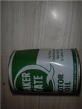 QUAKER STATE SAE 30 QUART VINTAGE FULL TIN CAN NEW COLLECTIBLE (c58-oil10B)