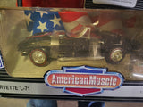 1967 Chevrolet Corvette NEW BLACK 25th Anniversary L-71 Convertible Ertl American Muscle Diecast 1:18 scale (N-TOP)
