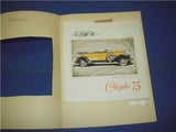 CHRYSLER IMPERIAL 80 75 AUTOMOTIVE ADVERTISEMENT AD PRINT USED AD-10 COLLECTIBLE (f17)