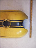 BSA A65 Hornet AM Fuel Gas Tank Yellow with Valves FIBERGLASS used 11023-04 DONN-C