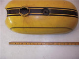 BSA A65 Hornet AM Fuel Gas Tank Yellow with Valves FIBERGLASS used 11023-04 DONN-C
